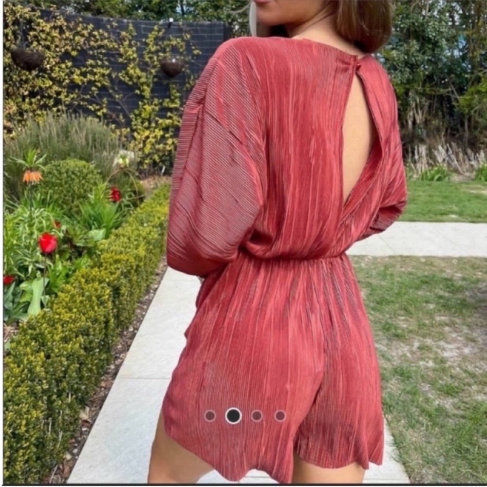 ASOS Red Open-Back Romper